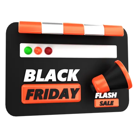 Black Friday Online Store 3D Icon