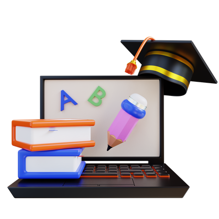 Online-Studium  3D Icon