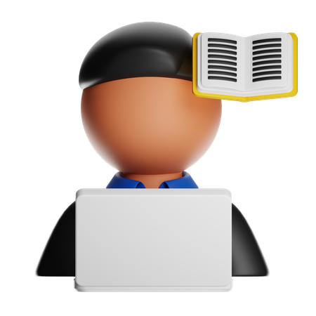 Online Study  3D Icon