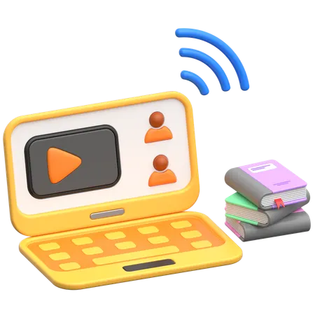 Online Study  3D Icon