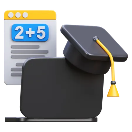 Online Study  3D Icon