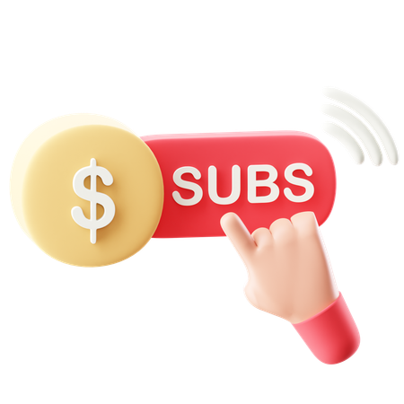 Online Subscription  3D Icon