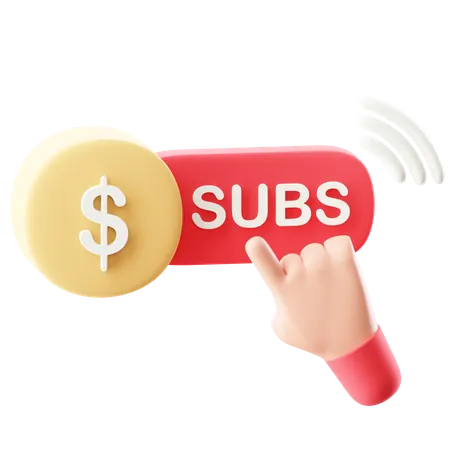 Online Subscription  3D Icon