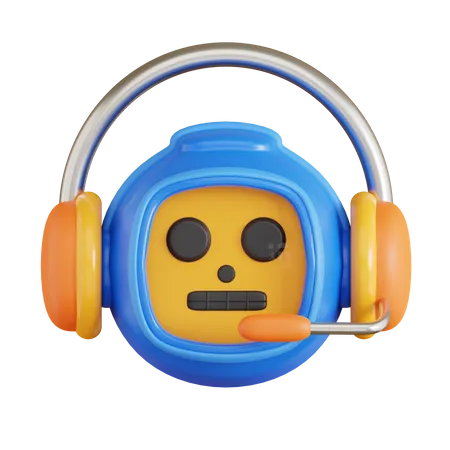 Online Support Bot  3D Icon
