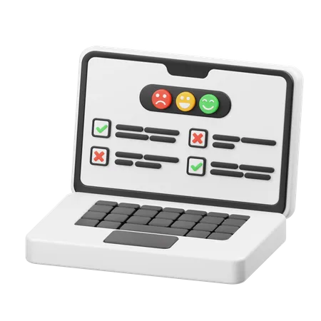 Online Survey  3D Icon