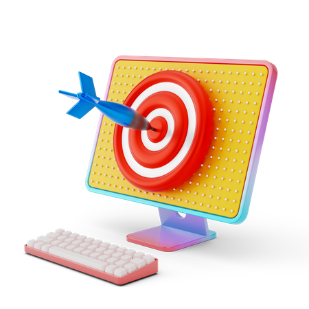 Online Target 3D Illustration