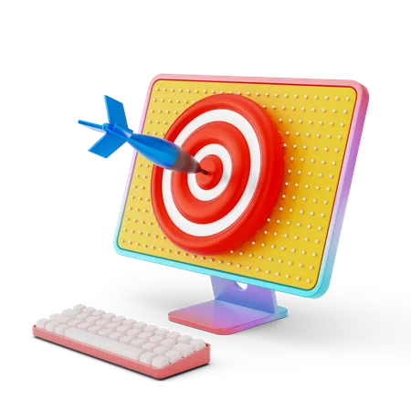 Online Target 3D Illustration
