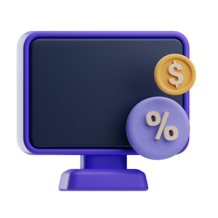 Online Tax  3D Icon