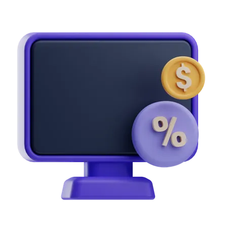 Online Tax  3D Icon