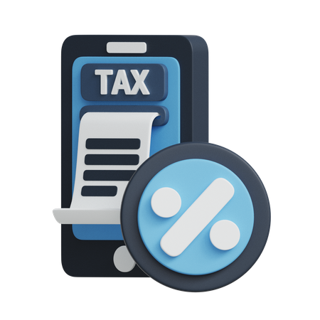 Online Tax Payment 3D Icon