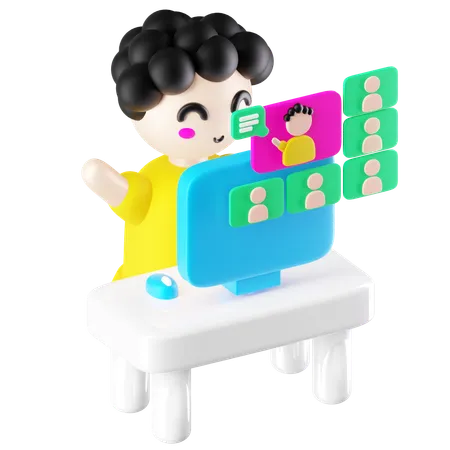 Online Teacher  3D Icon