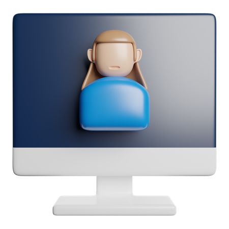 オンライン教育  3D Icon