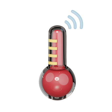 Online Temperature  3D Icon