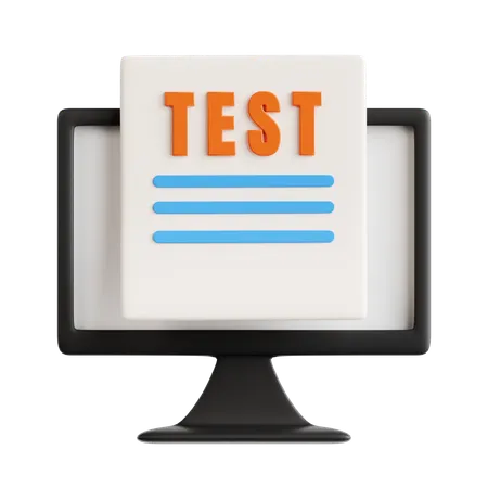 Online-Test  3D Icon