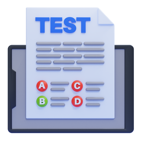 Online Test  3D Icon