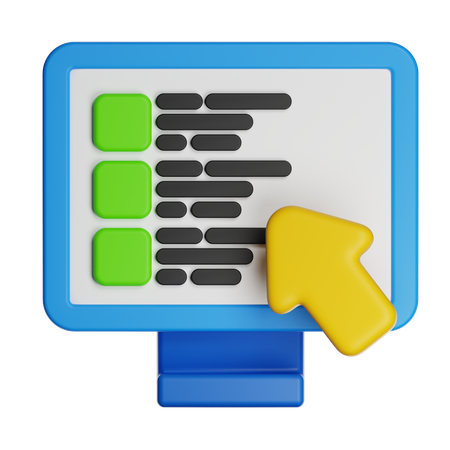 Online Test  3D Icon