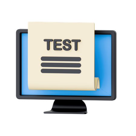 Online-Test  3D Icon