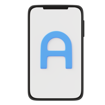 Online Text  3D Icon