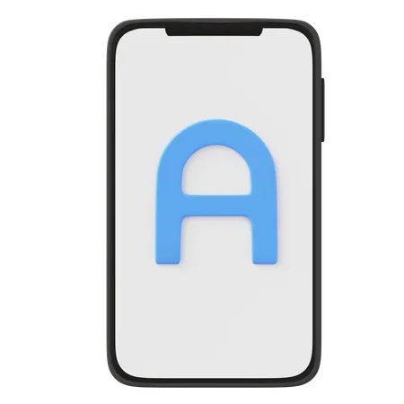 Online Text  3D Icon