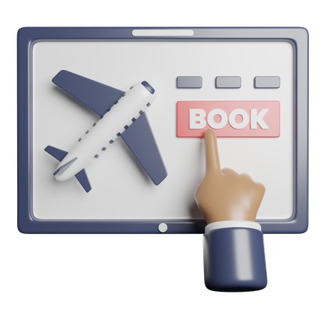 Online Ticket Booking  3D Icon