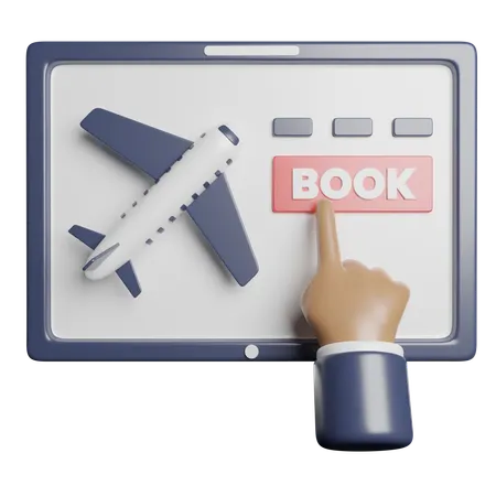 Online Ticket Booking  3D Icon
