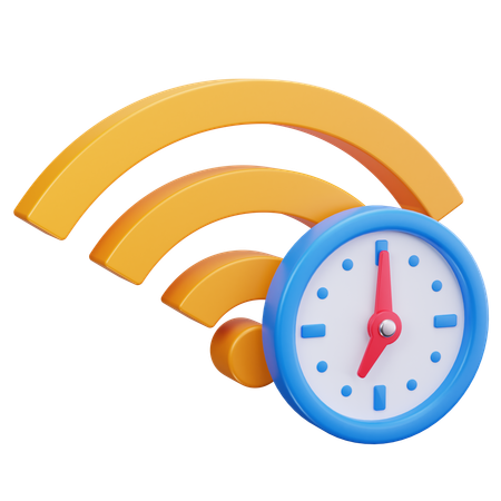 Online Time  3D Icon
