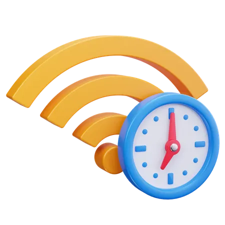Online Time  3D Icon