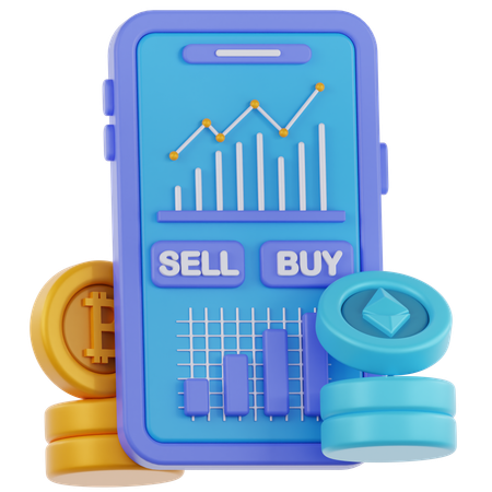 Online Trading  3D Icon