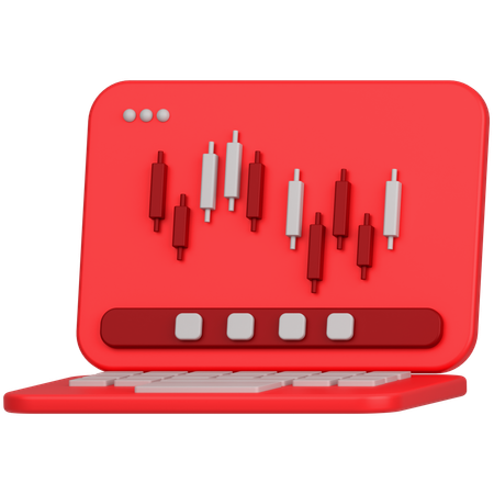 Online Trading  3D Icon