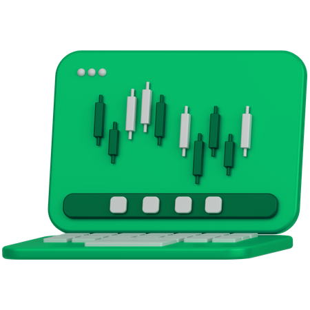 Online Trading  3D Icon