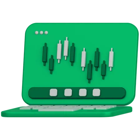 Online Trading  3D Icon