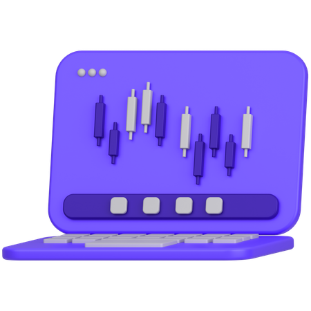 Online Trading  3D Icon