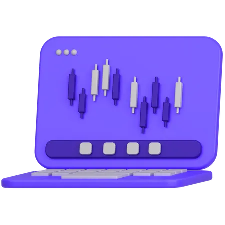 Online Trading  3D Icon