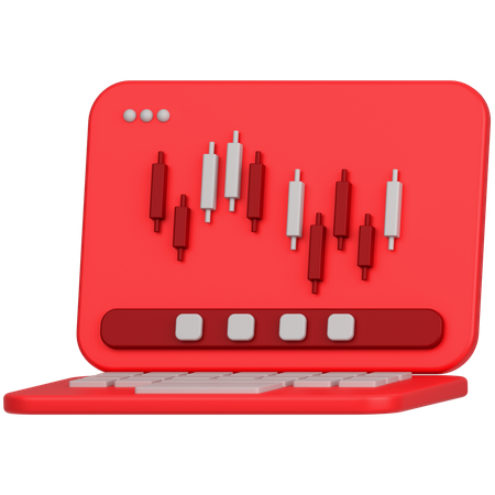 Online Trading  3D Icon