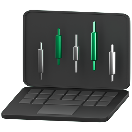 Online Trading  3D Icon