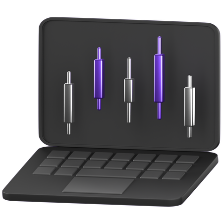 Online Trading  3D Icon