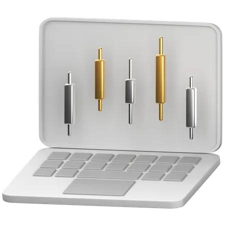 Online trading  3D Icon