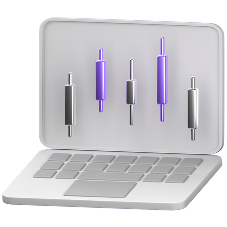 Online trading  3D Icon
