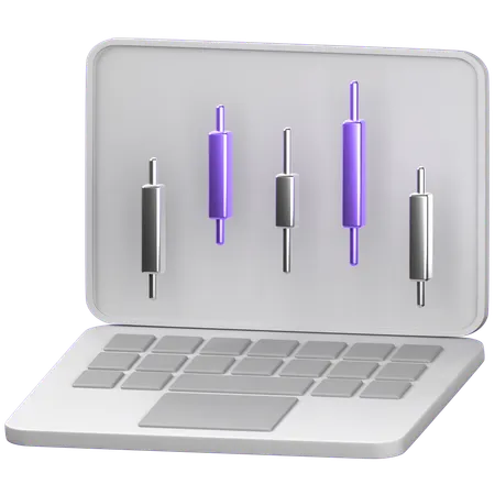 Online trading  3D Icon