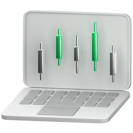 Online trading  3D Icon