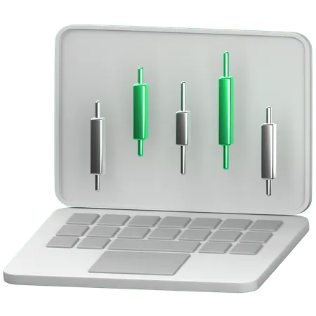 Online trading  3D Icon