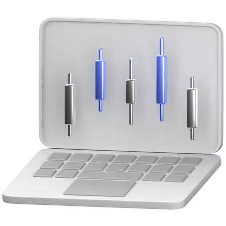 Online trading  3D Icon