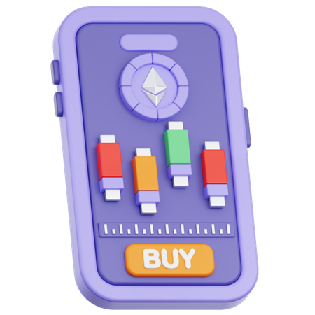 Online Trading  3D Icon