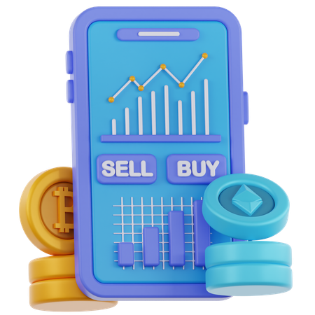 Online Trading  3D Icon