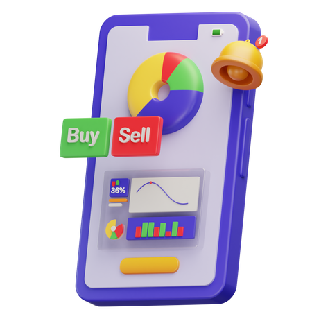 Online Trading 3D Icon