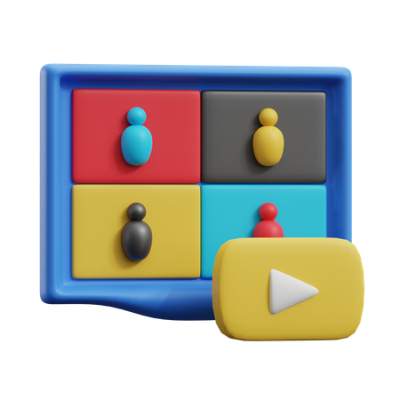 Online Training  3D Icon