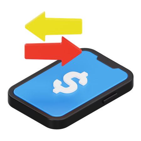 Online transaction  3D Icon