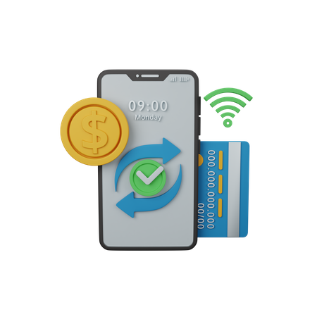 Online Transaction  3D Icon