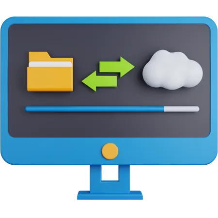 Online Transfer 3D Icon