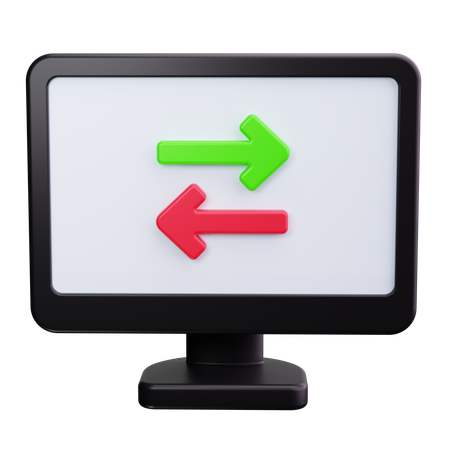 Online Transfer  3D Icon